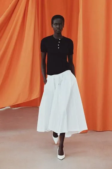 Трикотажный топ с пуговицами