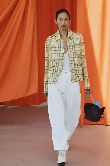 Тканевая куртка в клетку — Zw Collection