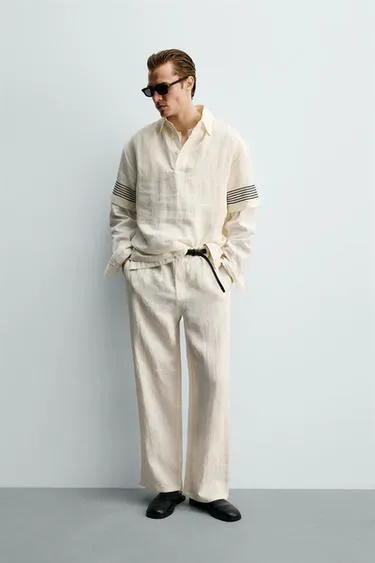 Поло из 100% льна