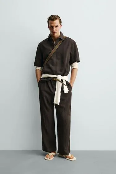 Поло из 100% льна- Заказать в России