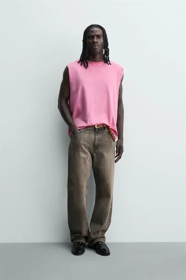 Майка с эффектом потертости- Заказать в России