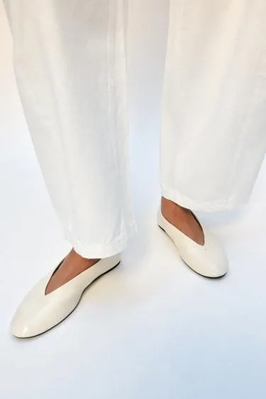 Кожаные балетки