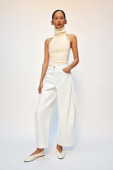 Zara Джинсы коллекция ZARA «ZW» ANKLE баллон со средней посадкой купить с доставкой.