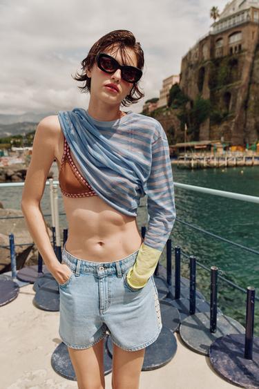 Zara Шорты Z1975 с вязаными деталями