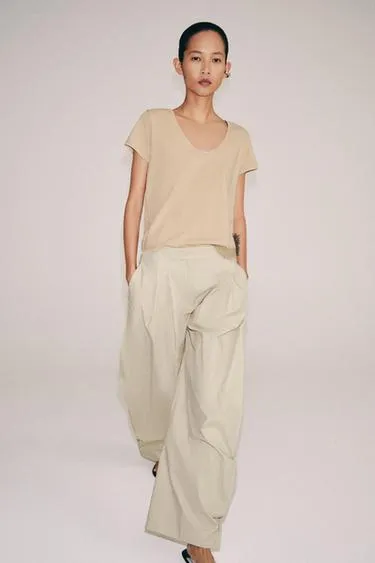 Хлопковая футболка с короткими рукавами