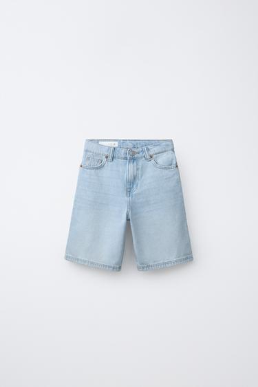 Zara Джинсовые шорты  багги купить с доставкой.