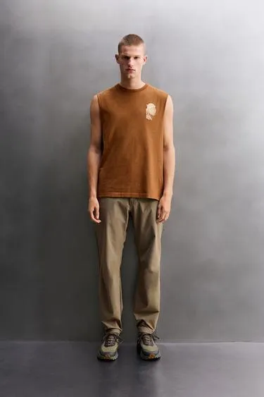 Майка с контрастным принтом- Заказать в России