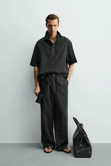 Поло из 100% льна