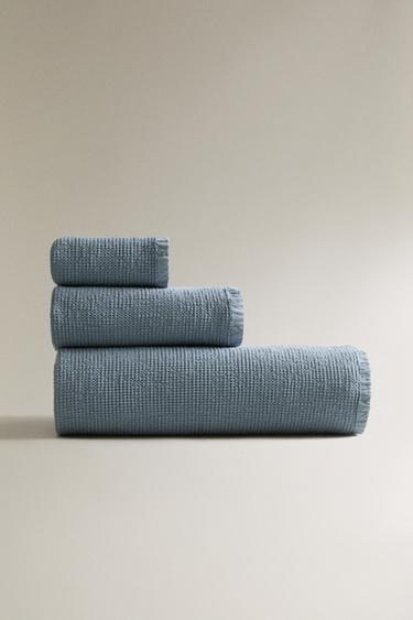 Zara Мини вафельное полотенце для ванны купить с доставкой.