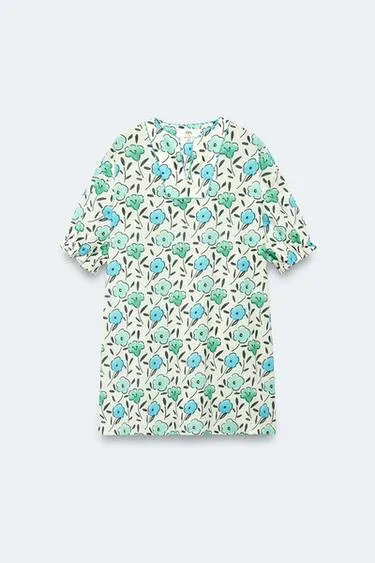 Платье-кафтан с цветочным принтом limited edition для девочек 2-14 лет- Заказать в России