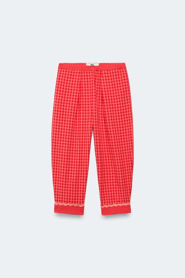 Zara Брюки клетчатые лимитированная коллекция 2-14 лет купить с доставкой.