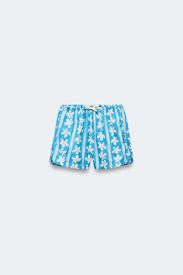 Плавки limited edition с цветочным принтом 2-14 лет