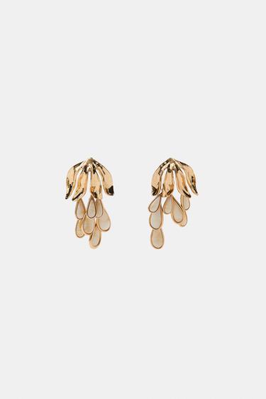 Zara Металлические серьги «слезы»