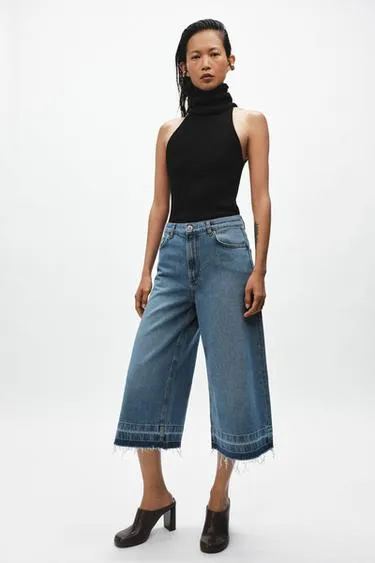 Широкие джинсовые шорты — Zw Collection