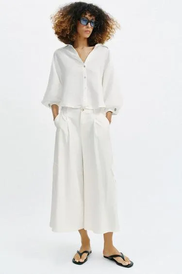 Брюки-кюлоты с карманами- Заказать в России