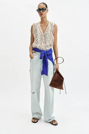 Блуза в горошек- Заказать в России