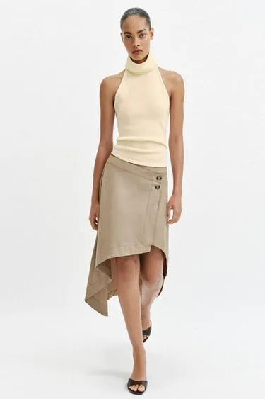 Юбка миди асимметричного кроя- Заказать в России
