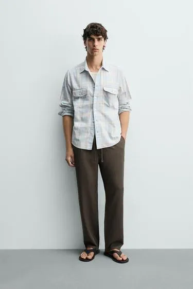 Брюки Regular Fit из 100% лиоцелла