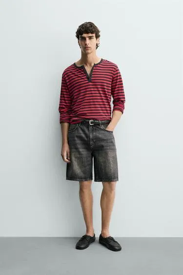 Джинсовые шорты Relaxed Fit- Заказать в России