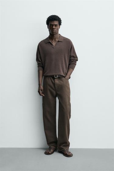 Zara Брюки карго прямого кроя купить с доставкой.