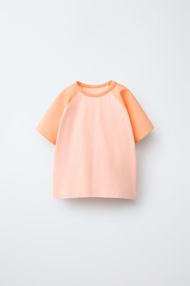 Однотонная футболка реглан