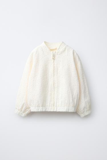 Zara Куртка с вышивкой шиффли купить с доставкой.