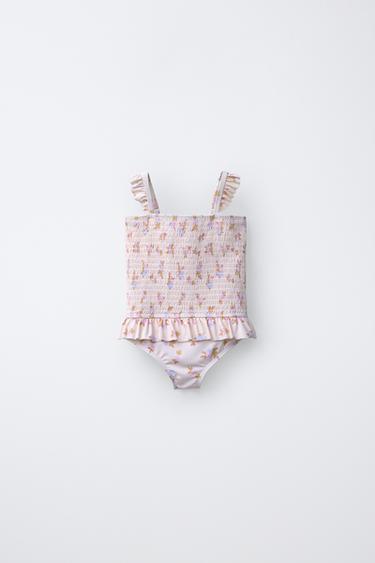 1-6 лет/купальник с цветочным принтом- Заказать в России