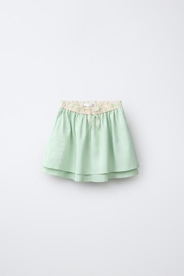 Юбка из тафты с деталями на поясе- Заказать в России