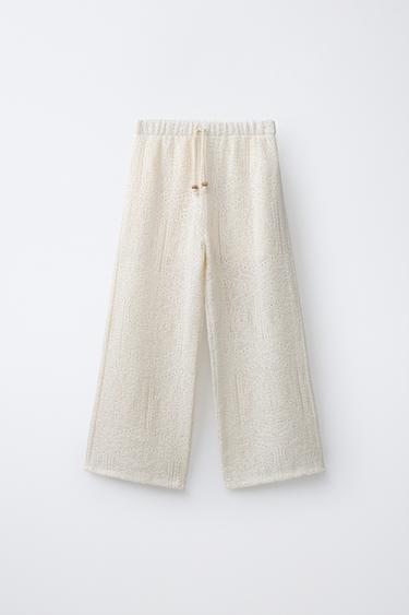 Zara Брюки  из ажурного трикотажа