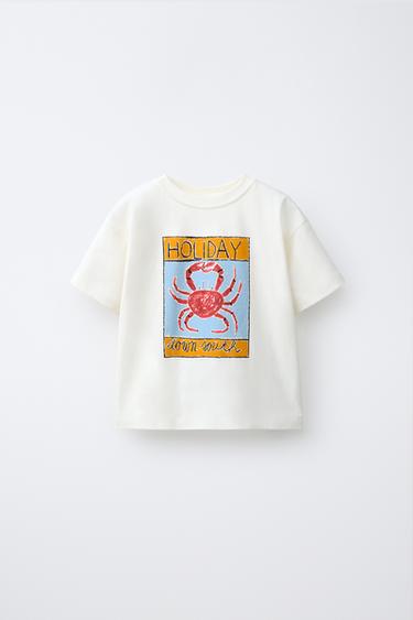 Футболка с крабом Isabelle Vandeplassche ©- Заказать в России