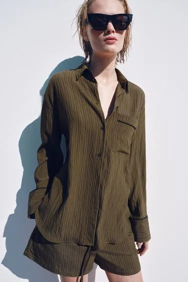 Жаккардовые шорты в полоску — Zw Collection