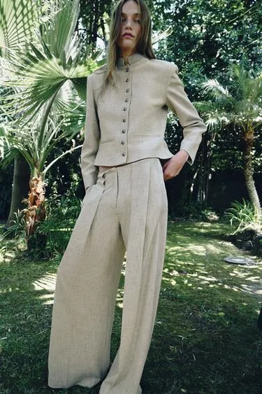 Брюки прямого кроя с декоративной строчкой — Zw Collection