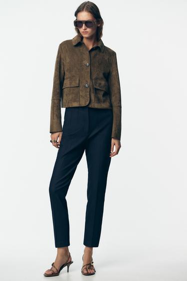 Zara Брюки с высокой посадкой купить с доставкой.