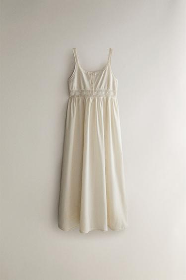 Zara Ночное платье с кружевом купить с доставкой.