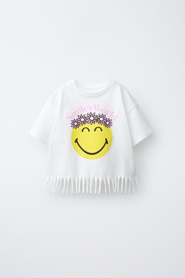 Zara Футболка с бахромой SMILEYWORLD ®