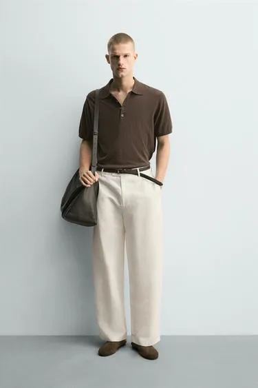 Трикотажное поло Relaxed Fit- Заказать в России
