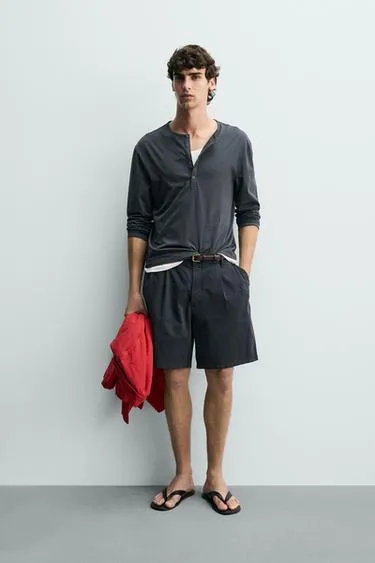 Шорты чинос Regular Fit со складками