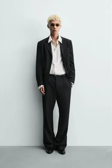 Костюмные брюки Relaxed Fit из вискозы и льна- Заказать в России
