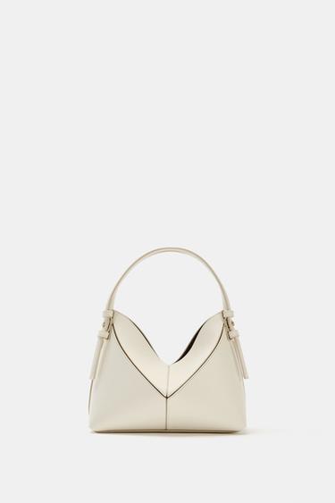 Zara Мини-сумка-мешок с декоративной строчкой