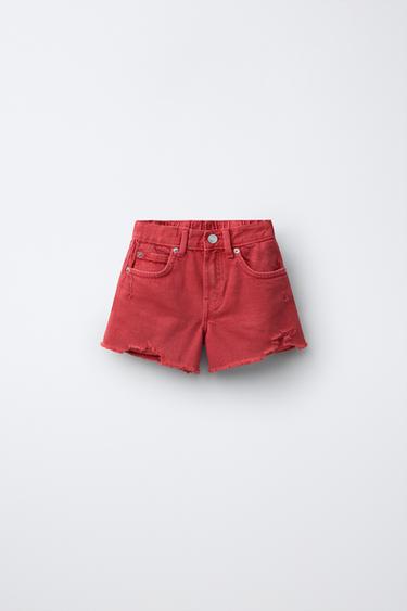 Zara Джинсовые шорты с разрезами купить с доставкой.