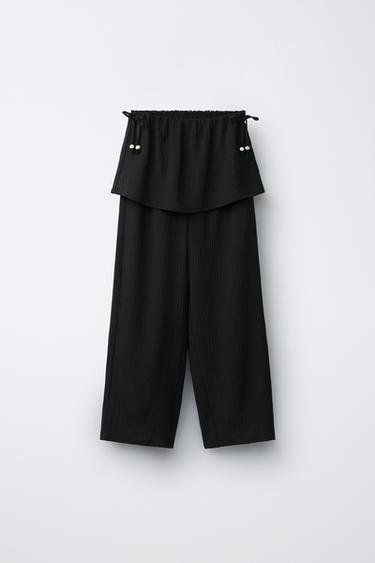 Zara Брюки  с юбкой
