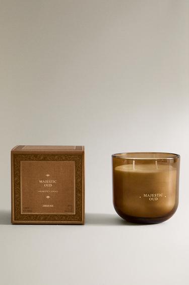Zara (400 г) ароматическая свеча MAJESTIC OUD купить с доставкой.