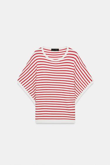 Zara Топ с широкими рукавами