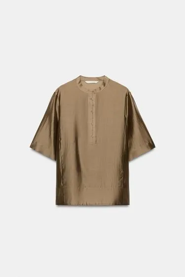 Свободная атласная блуза — Zw Collection