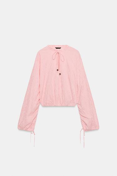 Zara Блуза в клетку виши купить с доставкой.