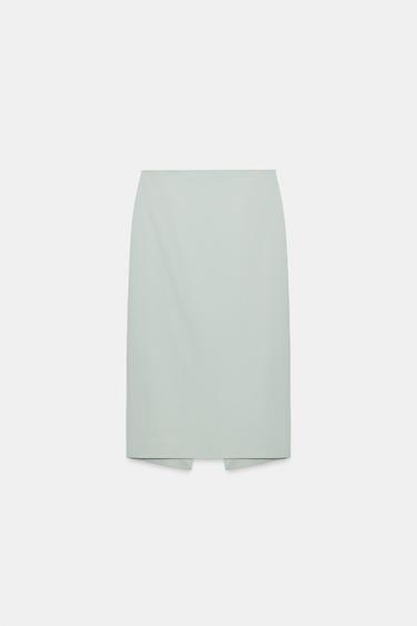 Zara Юбка миди с разрезом — коллекция ZARA «ZW»