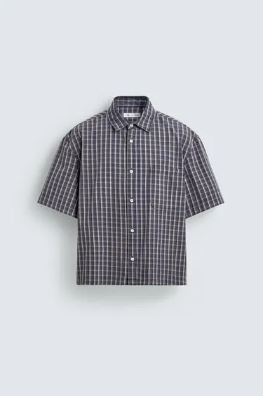 Рубашка Relaxed Fit в клетку- Заказать в России