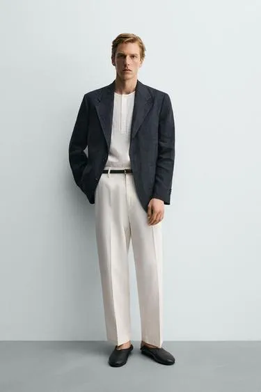 Брюки Regular Fit из вискозы и хлопка