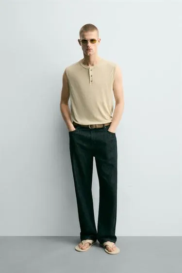 Топ Relaxed Fit из вискозы и льна- Заказать в России