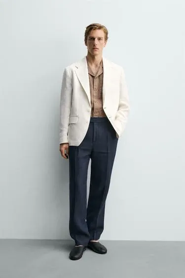 Блейзер Relaxed Fit из 100% льна